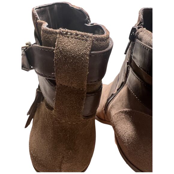 INC International Concepts Laini Women's Size 12 Ankle Boots Zip Buckles Booties - Picture 8 of 15